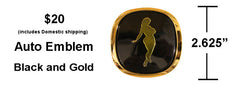 Auto Emblem - Black and Gold